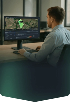 field monitoring with NDVI index