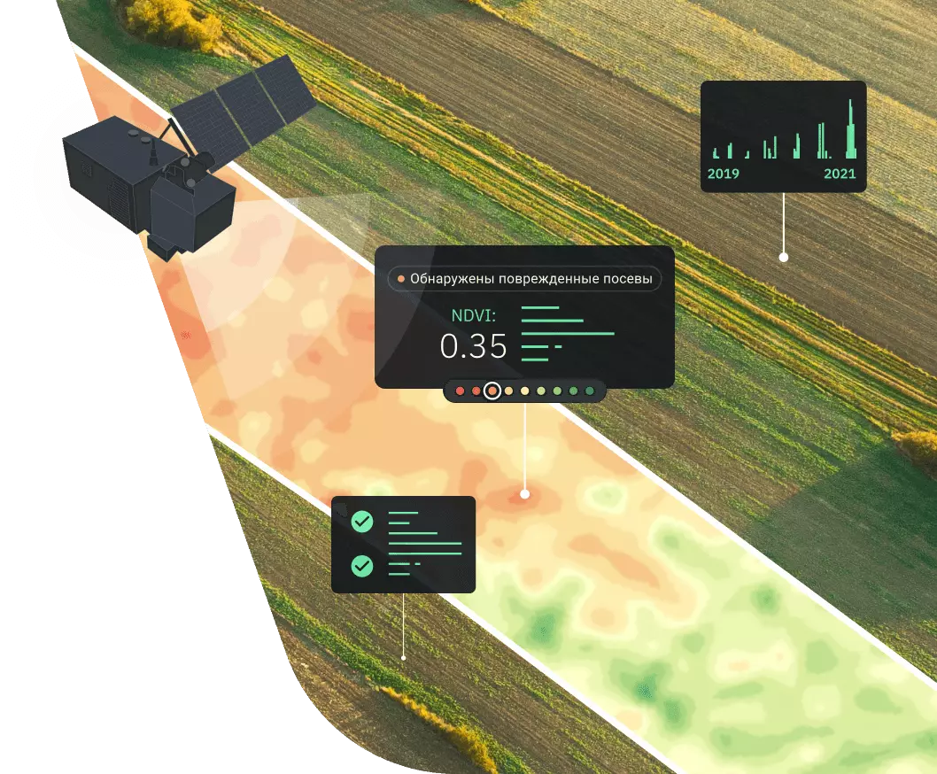 обнаружение поврежденных растений на поле