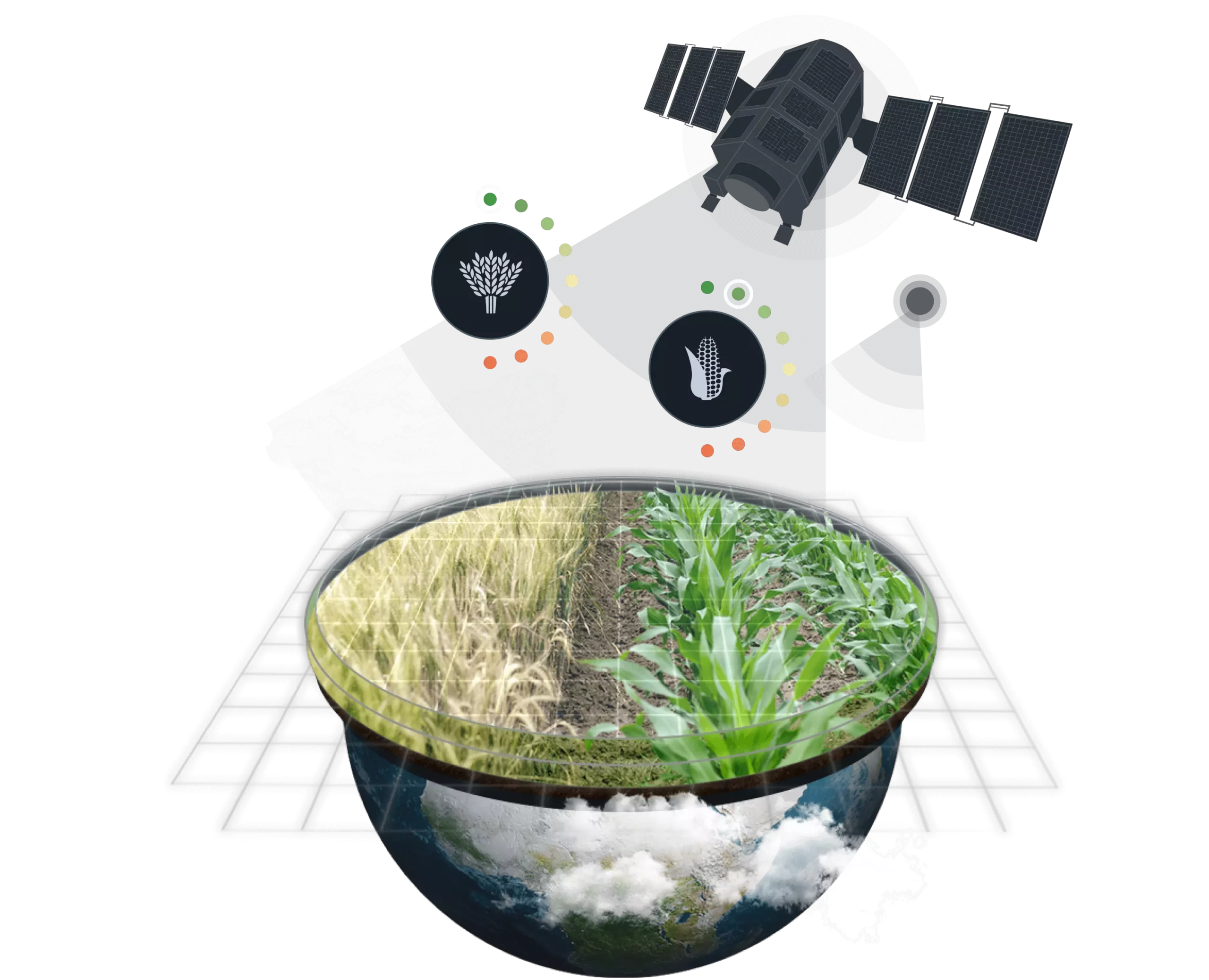 Collecte des données satellitaires sur le rendement agricole