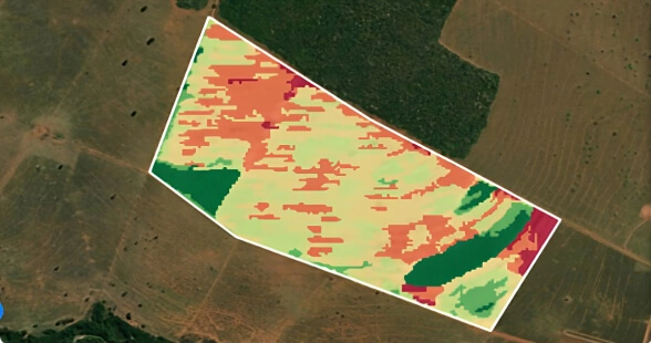 VRA maps feature for millet